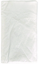 Dinner Napkins, 2-Ply, 14.5"W x 16.5"D, White, 150/Pack, 20 Packs/Carton