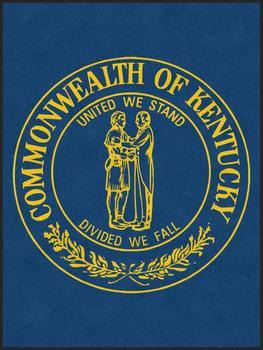 ColorStar Impressions Wiper/Indoor Floor Mat with Custom "Commonwealth of Kentucky" Design. 6X8 ft. Vertical
