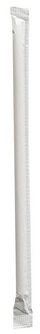 Boardwalk® Wrapped Polypropylene Giant Straws. 7.75 in. Red and White Striped. 7,200/carton.