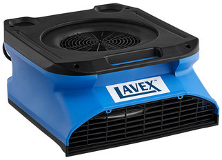 Lavex Variable Speed Low-Profile Air Mover with GFCI Power Outlets. 21 11/16 X 17 3/16 X 9 1/16 in.