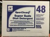 A Picture of product SPT-764803 SparClean® Super Suds 48 Dish Detergent. 1 qt. Blue. Clean scent. 12 quarts/case.