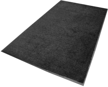 ColorStar® Indoor/Wiper Mat with Cleated Back. 6 X 8 ft. Charcoal.