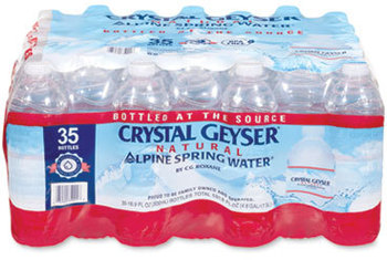 Crystal Geyser® Alpine Spring Water. 16.9 oz. 35 bottles/carton.  ** NON RETURNABLE **