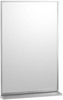A Picture of product BOB-1661836 Series Channel-Framed Mirror/Shelf Combination. 18" x 36"