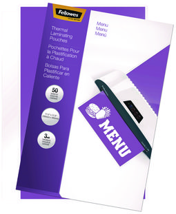 Fellowes® Laminating Pouches 3 mil, 11.5" x 17.5", Gloss Clear, 50/Pack