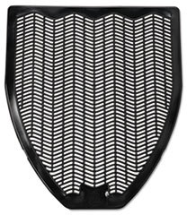 Impact® Disposable Shield-Shaped Urinal Floor Mat with Non-Slip Perforated Surface. 17.5 X 20.38 in. Black. Fresh Blast scent. 6/carton.