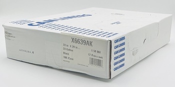 Heritage X-Liner Reprocessed Can Liners. 33 gal. 1.50 mil. 33 X 39 in. Black. 100 bags/case.