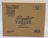 A Picture of product BRK-1343401 Nacho Tray, 2-Compartment 5" x 6", 10 oz / 2 oz, Plastic, Small, Clear, 500/Case