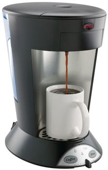 BUNN® My Café® Pourover Commercial Grade Pod Brewer, Stainless Steel, Black