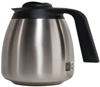 BUNN® Thermal Carafe, Stainless Steel/ Black and Orange (Decaf)