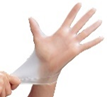 CrystalWare SafeGuard Vinyl Powder Free Gloves. 4 mil. Size X-Large. Clear.