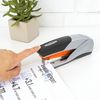 A Picture of product SWI-66402 Swingline Optima 25 Reduced Effort Stapler,  20-Sheet Capacity, Gray/Orange