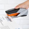 A Picture of product SWI-66402 Swingline Optima 25 Reduced Effort Stapler,  20-Sheet Capacity, Gray/Orange