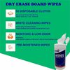 A Picture of product UNV-43660 Genuine Joe Dry Erase Board Cleaning Wipes 5.90" Width x 8.25" Length - Used as Shadow Remover, Ghost Remover - Non-toxic, Low Odor - White - 50/Tub - 1 Each