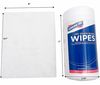 A Picture of product UNV-43660 Genuine Joe Dry Erase Board Cleaning Wipes 5.90" Width x 8.25" Length - Used as Shadow Remover, Ghost Remover - Non-toxic, Low Odor - White - 50/Tub - 1 Each