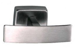 Double Robe Hook, Satin Stainless Steel