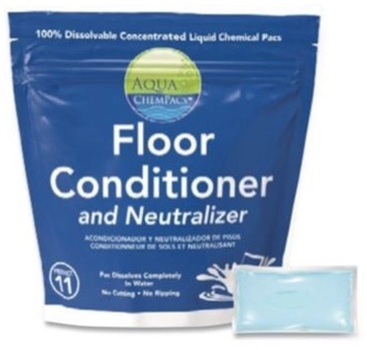 Diversey™ Aqua ChemPacs Floor Conditioner and Neutralizer. 100 ChemPacs/carton.