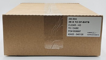 Film. 36" x 72" CF 1.0 Mil. Translucent Color. 75 Sheets/Case.