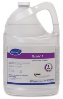 Diversey™ Oxivir 1 RTU Disinfectant Cleaner. 1 gal. 4 bottles/carton.