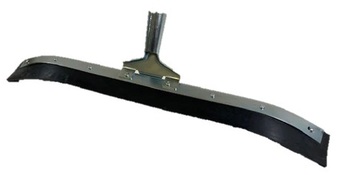 Traditional Rubber Floor Squeegee with Curved Metal Frame. 36 in. Black.