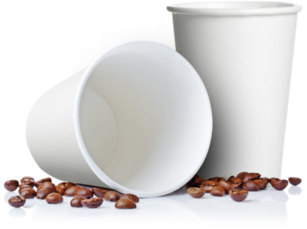 Crystalware Paper Hot Cups. 12 oz. White. 50 cups/pack, 20 packs/case.