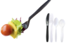 A Picture of product CRY-ABTSHPSB100 Ambiance Heavyweight Polystyrene Teaspoons. Black. 100/bag, 10 bags/case.
