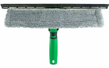 Unger VisaVersa® Pro Complete Combination Cleaning Tool. Green and Gray. 14 in./35 cm.