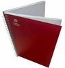 A Picture of product UNV-66414 Business Source Wirebound Notebook 3-Subject, Medium/College Rule, Assorted Cover Colors, (120) 9.5 x 6 Sheets, 4/Pack