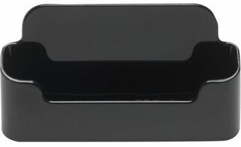 Deflecto Sustainable Office® Recycled Business Card Holder. 1.8125 X 1.375 X 3.875 in. Black.