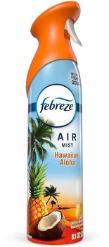 Febreze Air Mist Air Freshener Spray Spray - 8.1 fl oz (0.3 quart) - Hawaiian Aloha - Odor Neutralizer, Long Lasting - 6 / Carton