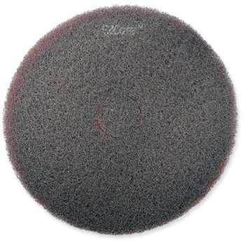 SC Johnson Professional® EZ CARE Heavy Duty Scrub Pad, 13" Diameter, Red/Gray, 5/Carton