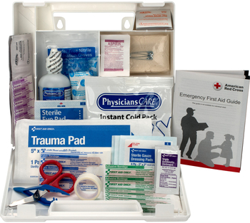 First Aid Only 25 Person Bulk First Aid Kit 107 x Piece(s) For 25 x Individual(s) - 2.5" Height x 8.4" Width x 9" Depth - Plastic Case - 1 Each