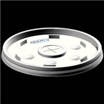 Straw Slot Lid.  Translucent.  Fits 8J8, 9J8, 89U8, 89U8ESC Foam Cups.