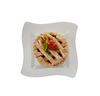A Picture of product 969-354 Wavetrends Square Dinnerware.  6.5" Dessert Plate.  Black Color.  10 Plates/Bag, 120/Case