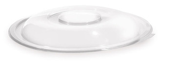 Super Bowl Flate PET Lids for 24 oz. Salad Bowls. Clear. 100/case.