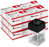 A Picture of product UNV-72210 Universal® Paper Clips #1, Smooth, Silver, 100 Clips/Box, 10 Boxes/Pack, 12 Packs/Carton