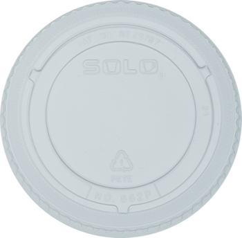 No Slot Lid.  Clear.  Fits SD5, TS5, SD8, TP9, P12, TP12, R16, N16, N18, TN18, N20, TN20, TN22 Cups.  100 Lids/Sleeve.