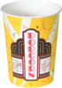 A Picture of product 207-099 Popcorn Bucket.  32 oz.  Premier Design.  50 Buckets/Sleeve.