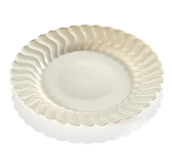 Flairware Dinnerware.  7.5" Salad Plate.  Black Color, 180 Plates/Case