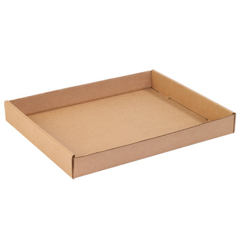 Kraft Corrugated Trays.  15" x 12" x 1-3/4", 50/Bundle