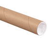 A Picture of product 967-084 Mailing Tubes with Caps.  2" x 18".  Kraft Color.