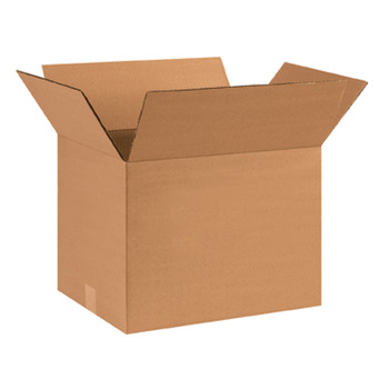 Corrugated Box.  Heavy Duty Kraft.  16" x 12" x 12". 15 boxes per bundle.  FREIGHT CHARGES MAY APPLY