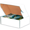 A Picture of product 969-506 Deluxe Literature Mailers.  14" x 10" x 4".  White Color.