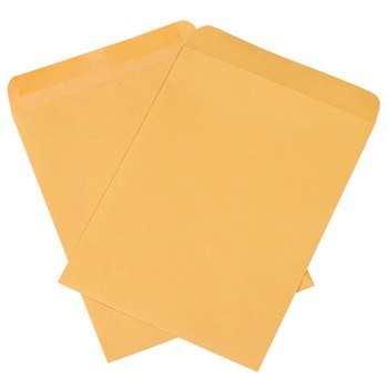 Gummed Envelopes.  9" x 12".  Kraft Paper.