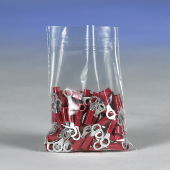Flat Poly Bags.  10" x 12".  3.00 Mil.  Clear Color.