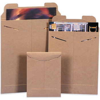 Flat Mailers.  11" x 16".  Light-Weight Kraft Chipboard.