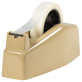 Table Top Dispenser. Holds Tape with 3" Core. Putty Color.