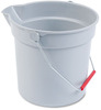A Picture of product RCP-2963RED Rubbermaid® Commercial Brute® Round Bucket with Graduations. 10 qt. Red.