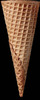 A Picture of product 194-202 Sugar Ice Cream Cone.  200 Cones/Sleeve, 800 Cones/Case.