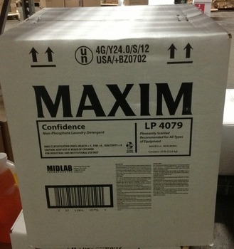 MAXIM® Confidence Non-Phosphate Laundry Detergent. 50 lb. Box.